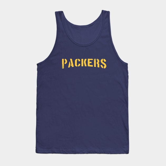 PACKERS STENCIL Tank Top by GS